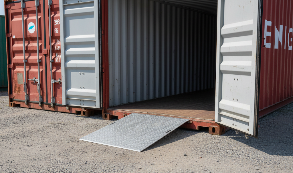 rampe d'accès container