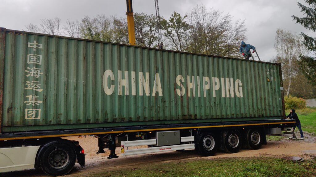 Construction d'une maison en container